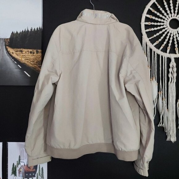 xxl TOMMY HILFIGER TAN & NAVY YACHT BOMBER COAT - Picture 6 of 7